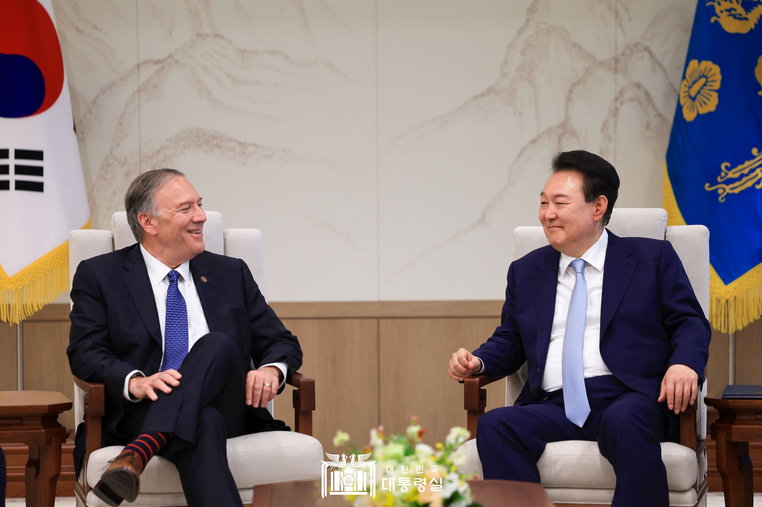 윤석열 대통령, 폼페이오 전 미국 국무장관 접견